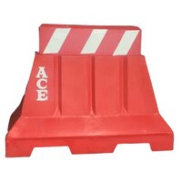 Arb-2 Plastic Traffic Barrier - Color: Red & White