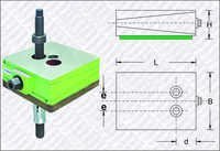 Precision Leveling Mount - Steel, 1100-15000 Kg Load Capacity, Green | Easy Installation, High Functionality, Long Service Life