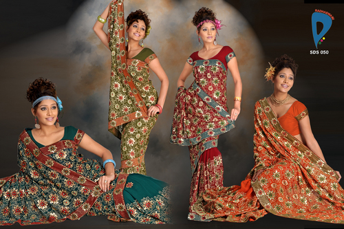 Faux Georgette Saree