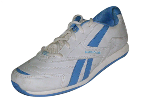 White And Blue Ladies Sports Shoes
