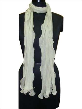 Woven Scarves - Silk, 70x10 Inches, Off-White | Soft Texture, Elegant Design, Lightweight, Durable Fabric