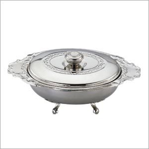 STAINLESS STEEL OVAL DOLPHIN DISH