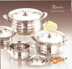 STAINLESS STEEL COOKWARE POTS SILVER TOUCH