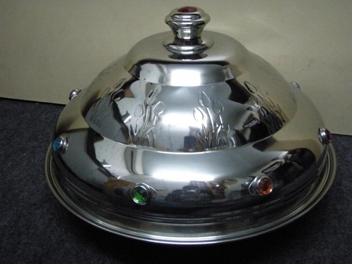 STAINLESS STEEL KOZZI DISH DIAMOND TOUCH