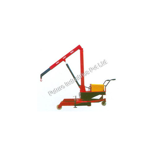 Rotated Hydraulic Floor Crane Application: Workshop