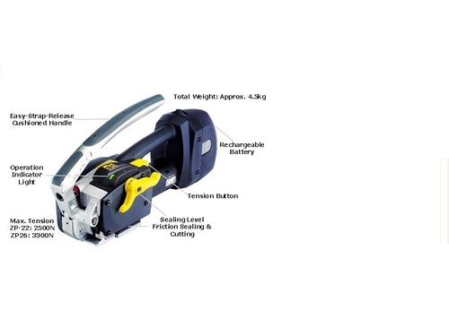 Battery Powered Polyester strapping tool