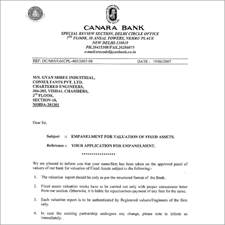 List of Empanelment