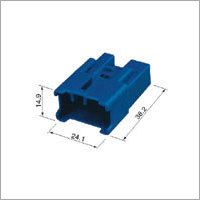 Automotive Connectors & Terminals - PA66, 14.9x24.1x9.8 mm, Blue | Corrosion Resistant, Multiple Contacts, Ampere Flexibility