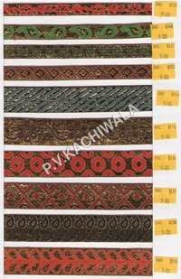 Multi Color Golden Zari Lace