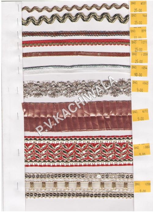 Multi Color Woven Zari Borders