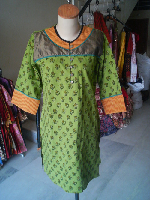 kurta with patch work