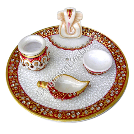 Marble Puja Plate