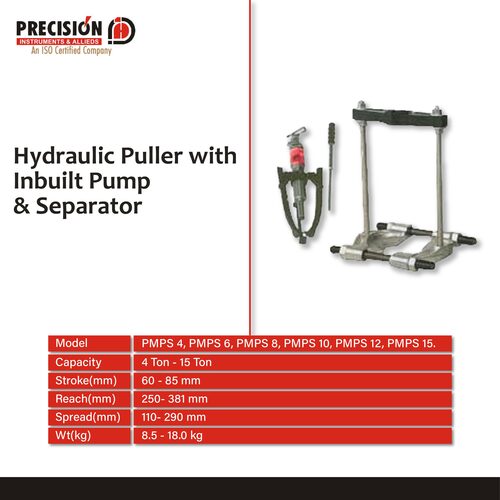 Hydraulic Puller With Inbuilt Pump Separator - Body Material: Steel