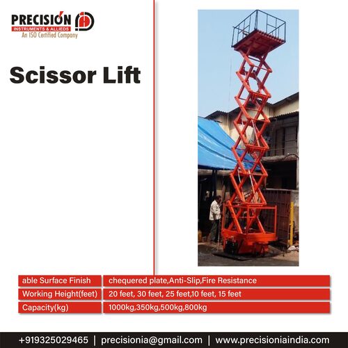 Hydraulic Scissor Lift By PRECISION INSTRUMENTS & ALLIEDS