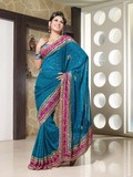 Georgette Beads Sequence Sarees