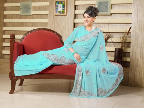 Casual Embroidered Sarees