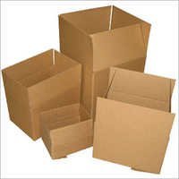 Duplex Corrugated Boxes - Corrugated Cardboard, Variable Dimensions, Brown Color | Optimal Load Capacity, Optional Printing, Reliable Tapes Or Glue Closure