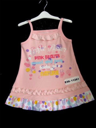 Girls Frocks - 100% Cotton, 16 Inches, Pink | Soft Fabric, Sleeveless, Comfortable Fit, Machine Wash