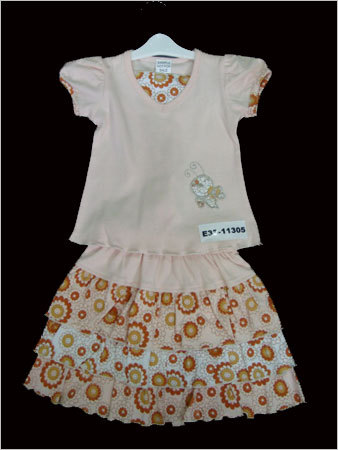 Girl Dress - Cotton Blend, Size 2-4 Years, Peach | Soft Fabric, Stylish Design, Comfortable Fit, Durable Material