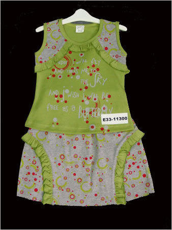 Baby Girl Apparels - Cotton, Various Sizes, Green | Embroidered, Stylish, Comfortable, Elegant, Durable, Soft Fabric, Seamless Stitching