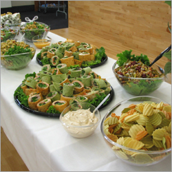 Corporate Catering Services - Customizable Menus Local Ingredients Professional Staff On-Site Service