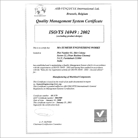 Certification