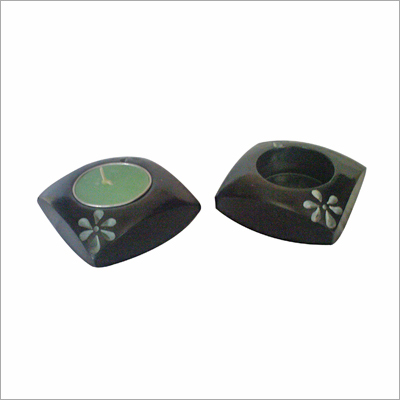 Tabletop Candle Holder - Haldu & Shisham Wood, Various Sizes , Modern Arts Design with Flower Theme, Lightweight & Elegant Finish