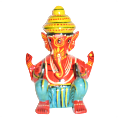 God Ganesha - Wood, Multiple Sizes | High Crack Resistant, Alluring Finish, Lightweight, Beautiful Color Combinations
