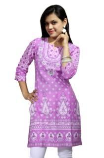 Printed Beaded Kurti