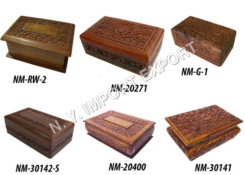 Wooden Handcrafted Carved Boxes 