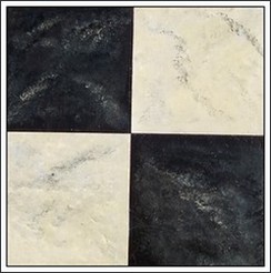 Marble Black - White