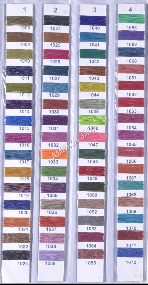 shade card for jari threads