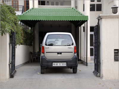 Frp Khaprail Car Shed With Ms Frame
