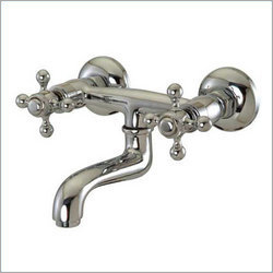 Wall Mixer - Stainless Steel, 15mm Dimensions | Stylishly Curved Neck, Firm Grip, User-Friendly Design, Easy Water Flow, Cost Effective, Perfect Chrome Finish