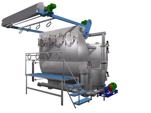 Atmospheric Soft Flow Dyeing Machines Applicable Material: Metal