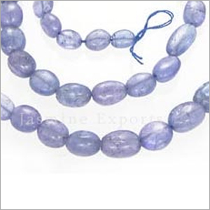 Tanzanite Oval Smooth (A Grade) - 3-4mm, 15 Inch Length, Violet-Blue | Elegant Design, Smooth Finish, Jewelry Beads