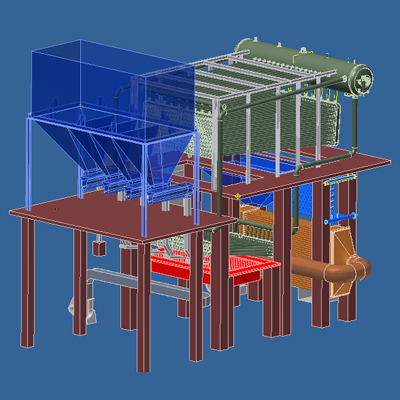 High Pressure Steam Boiler With Membrane Water