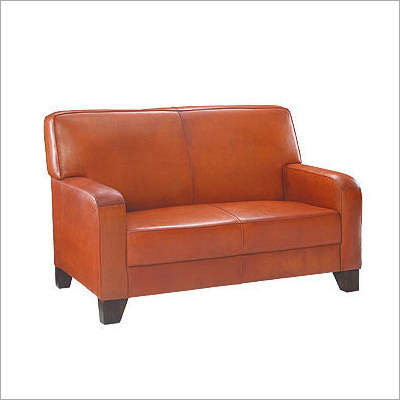 Reclaimed Rustic Leather Double Sofa