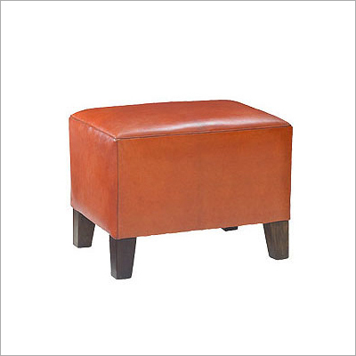 Reclaimed Rustic Leather Single Stool