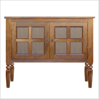 Sheesham Wooden Glazed Storage Unit