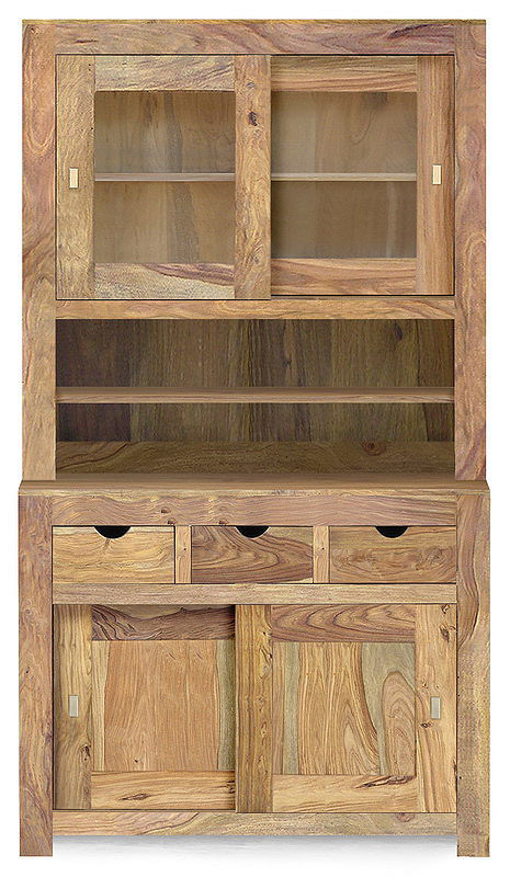 Contemporary Wooden Two Part Unit