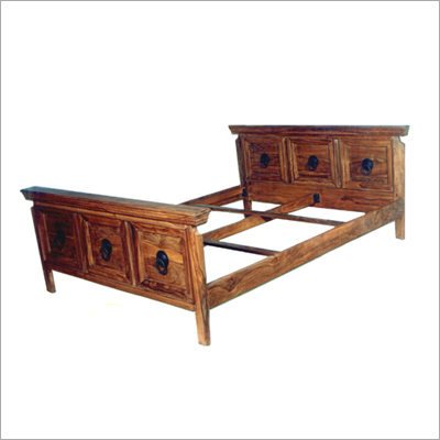 Rustic Wood Furniture-Handmade Wooden Bed