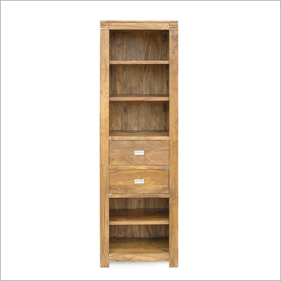 Contemporary Wooden Furniture-Bookcase 2 Drawer