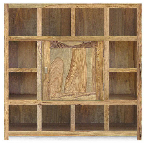 Contemporary Wooden Pigeon Hole Cabinet
