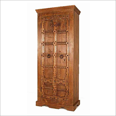Wooden Old Door Armoire