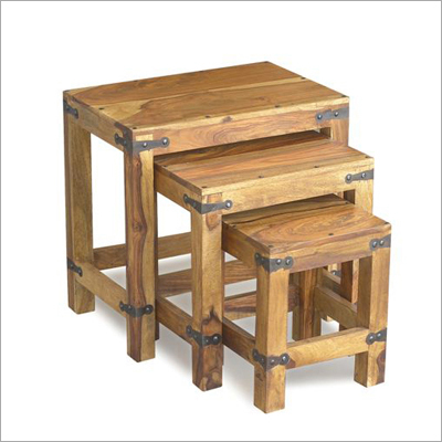 Indian Wooden Nested Table