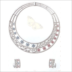 Diamond Necklaces With Ear Rings