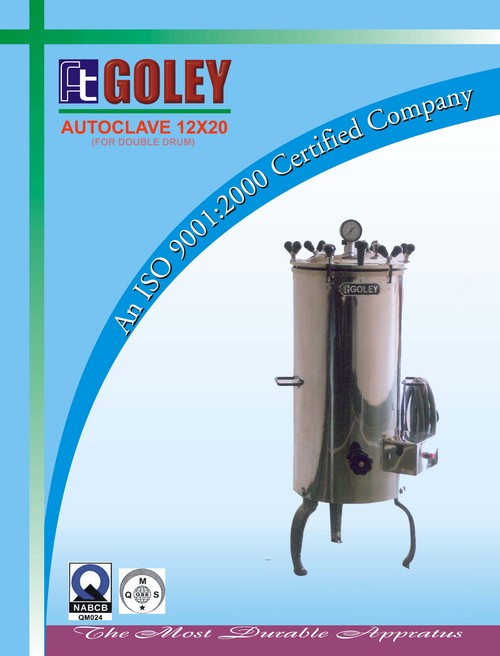 Autoclave ( size 12 x 20 ) goley plus