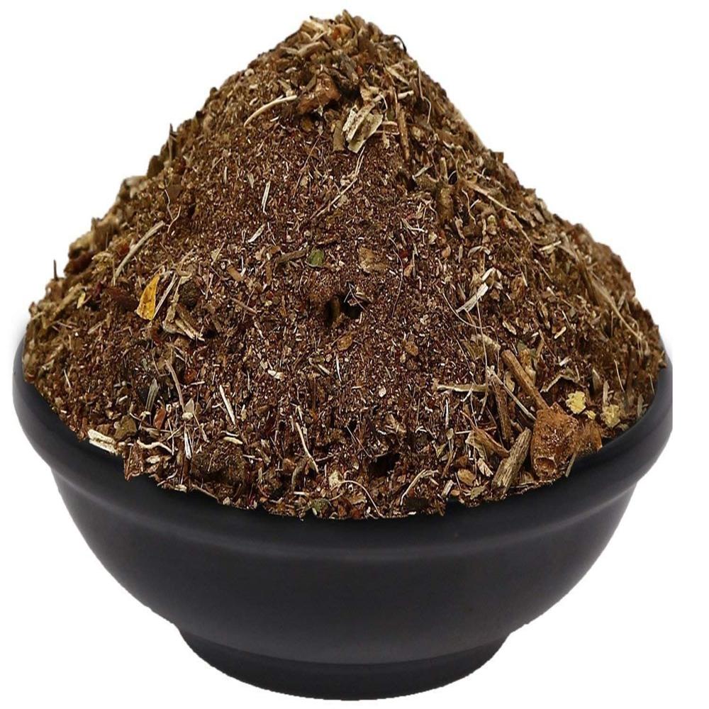 Pooja Hawan Samagri - Natural Materials, Yellow Color | Pure Ingredients Include Camphor, Haldi Powder, Supari, and Rudraksha Mala