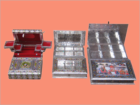 Carved Alloy Jewelery / Dry Fruit Boxes